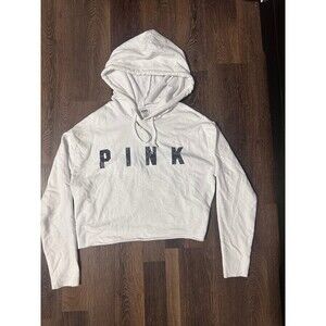 Victorias Secret PINK Cropped Cutout Hoodie Size M